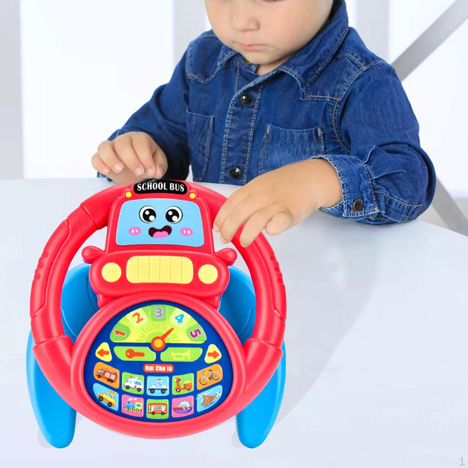 

Детский руль игрушка сенсорный милый с музыкой контроллер для вождения держатель-подставка для