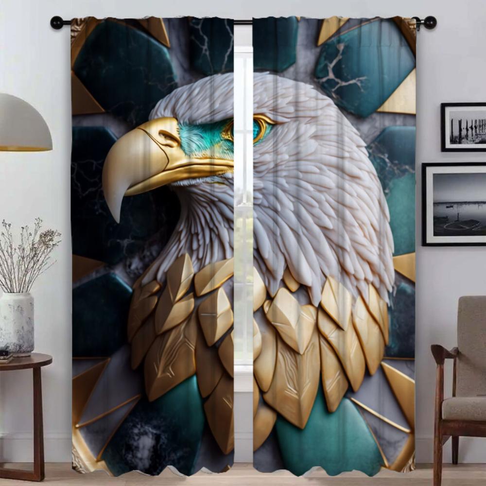 3Abstract Botanic Kintsugi Elegant Room Curtains for Living Room Tulle for Bedroom Partition Blinds Blackout Curtain Shades Home
