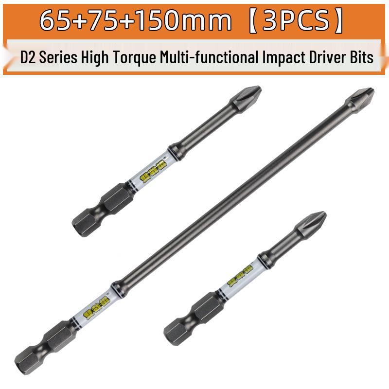 Nunchucks D2 Series Magnetic Alloy Steel Phillips Drill Bit - High Hardness & Impact Resistant