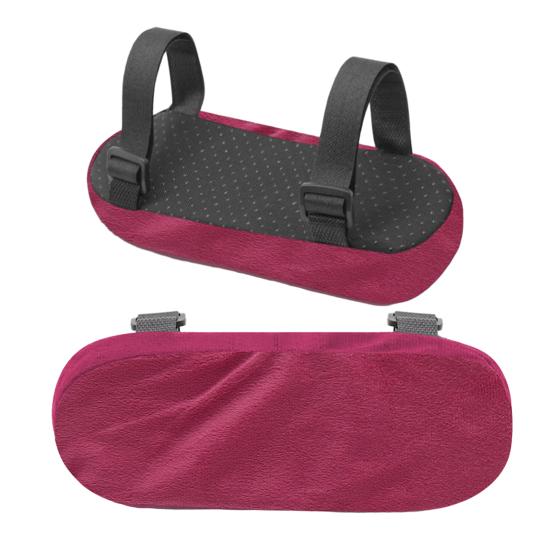 

2 шт. подлокотник для офисного кресла с регулируемыми ремнями, пена с эффектом памяти, чехол для подлокотника игрового кресла, многоцелевая подушка для поддержки локтя 2pcs фиолетовый