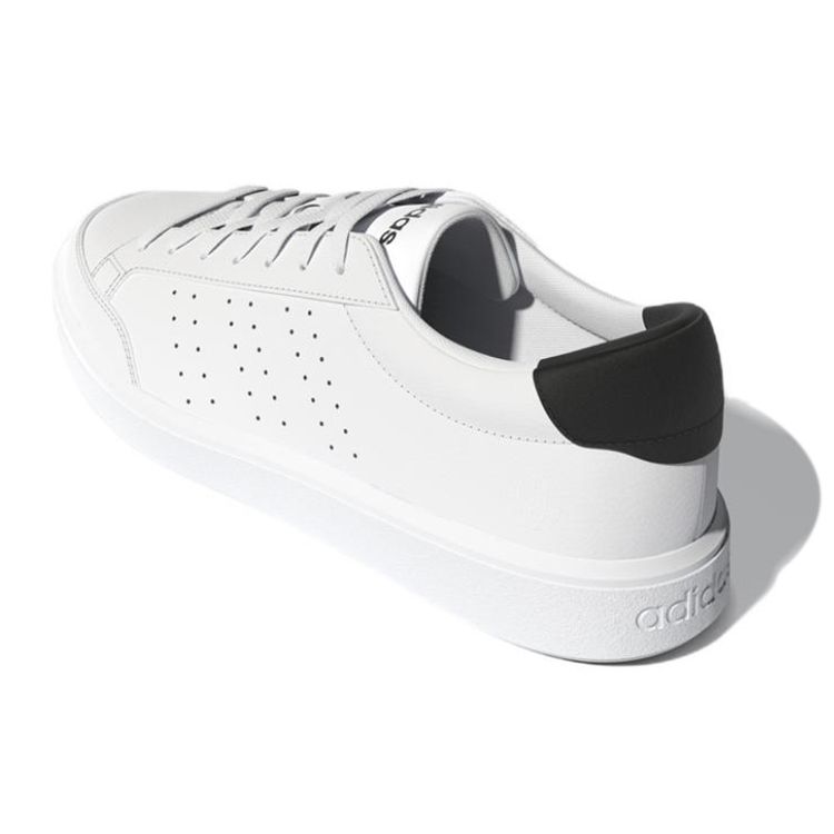 Adidas Neo Nova Court Synthetic Leather Comfortable Durable Low-Top Skate Shoes Men Sneakers White Black GZ1782