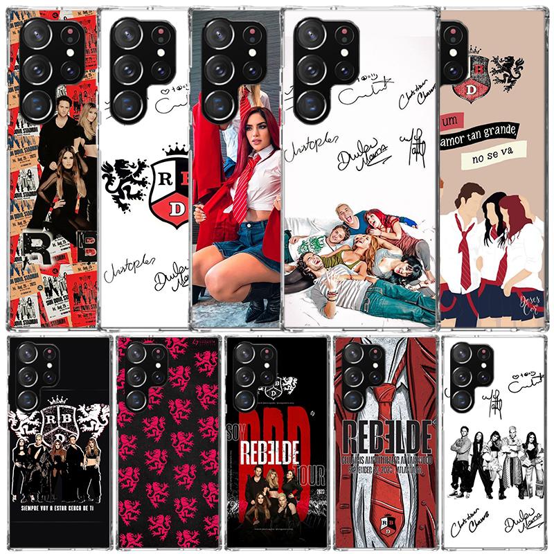 F-Fashion RBD R-Rebelde Soft Cover for Samsung Galaxy S25 Edge S26 S24 S23 Ultra Phone Case S22 S21 Plus S20 FE Print Pattern Sh