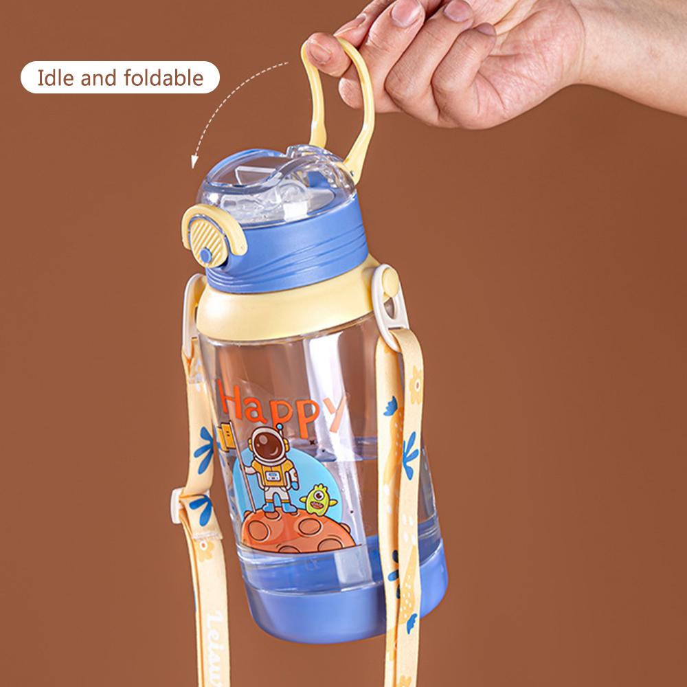 600ml Cute Water Bottle for Children Sippy Cup With Straw Leakproof Outdoor Portable Kids Water Bottles for School Drink Bottle