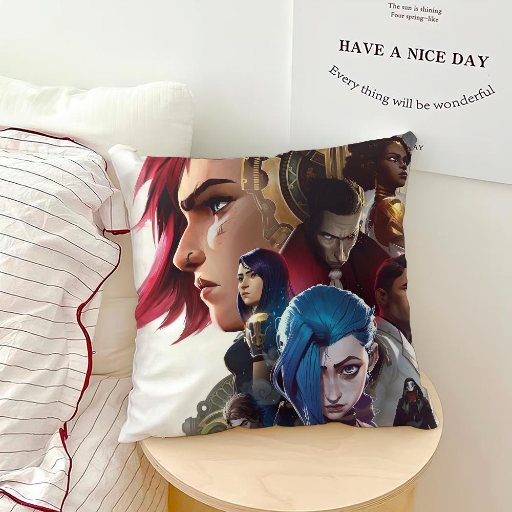 Hot Game A-Arcane S-Season-S 2 2024 Pillow Case Sofa Living Room Bedroom Headboard Backrest Cushion Square Cushion Nap Time