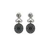 Exaggerated big  retro pattern pendant earrings with hollowed out female minimalist and niche light luxury earrings