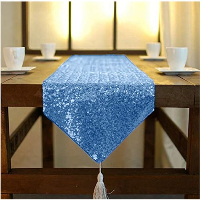 Sequin Table Runners Sparkly Wedding Dining Table Decoration Glitter Table Runner for Party Valentine's Day Event Decorations