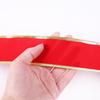 Luxurious 10 Meter Soft Velvet Red Ribbon With Gold Edge For Christmas Tree Decorations
