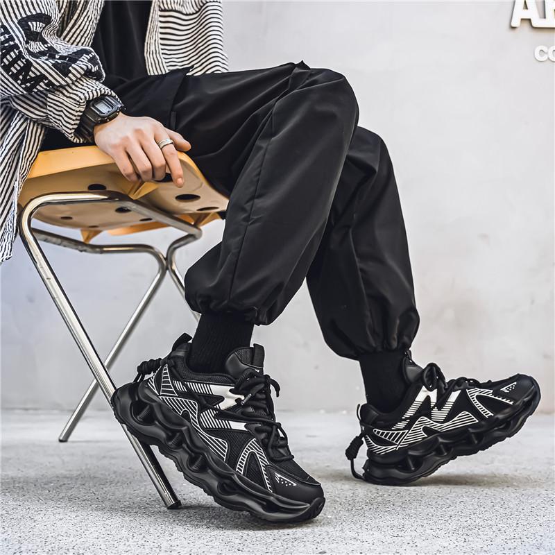 Casual Sports Shoes Fashion New Men's Four Season Comfortable Breathable Height Increasing Fashion Wear-resistant Sports Shoes