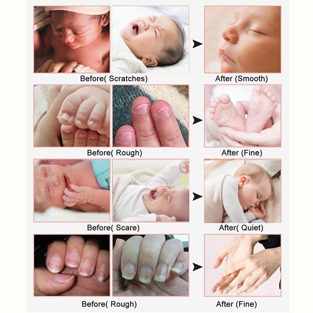 Electric Baby Nail Grinder Safe USB Charging with 6 Grinding Head Baby Nail File for Home Baby Fingernail Care