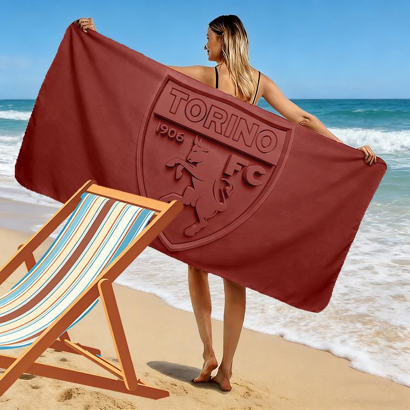 Torino Football Club2 Print Beach Towel, Large Soft Quick Dry Towel for Beach Camping Swimming