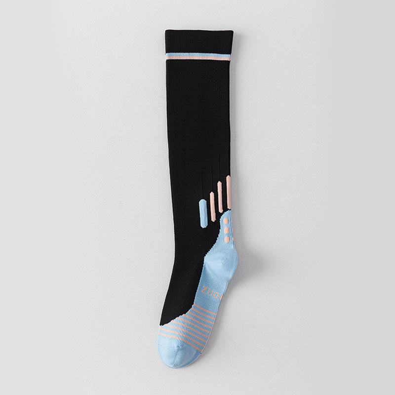 Sports Pressure Socks, Women's Long Stockings, Fitness Running and Rope Skipping Muscle Compression Socks, Yoga Slimming Legs Calf Socks