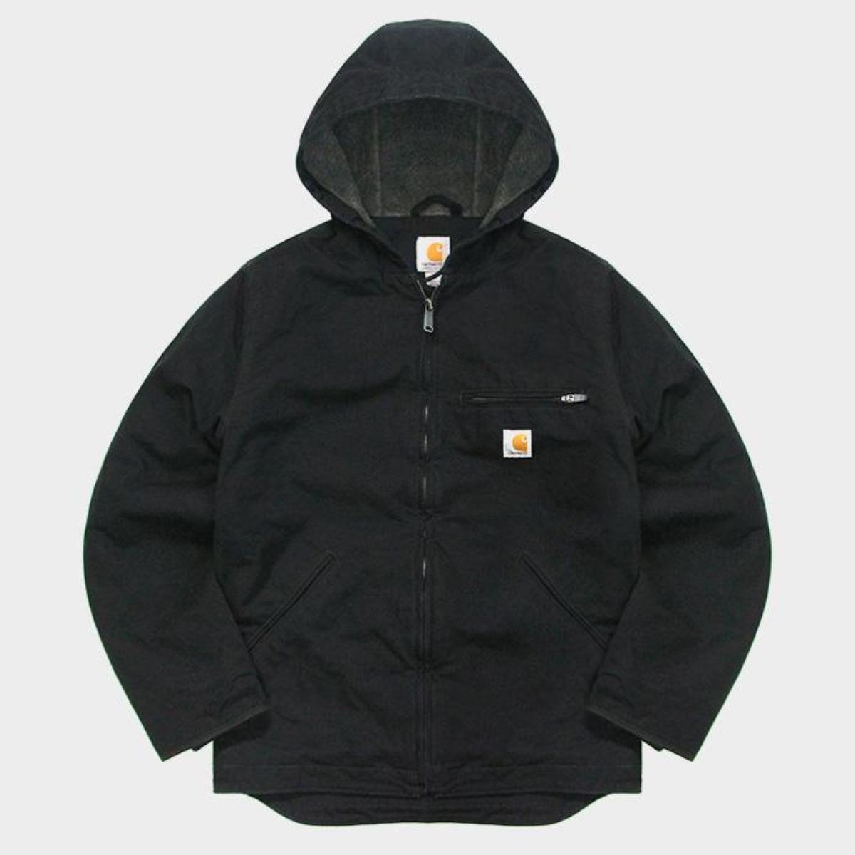

CARHARTT 104392 Випрана куртка з флісовою підкладкою ЧОРНА 89699 89699 2XL