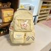 Schoolbag New Fashion Versatile School Bag Female Junior High School Student High Value Cute Backpack Pain Bag Large Capacity Backpack Bag