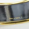 Used HERMES bracelet Emilel GM metal/enamel 36.2g Blue gold Gold Plated