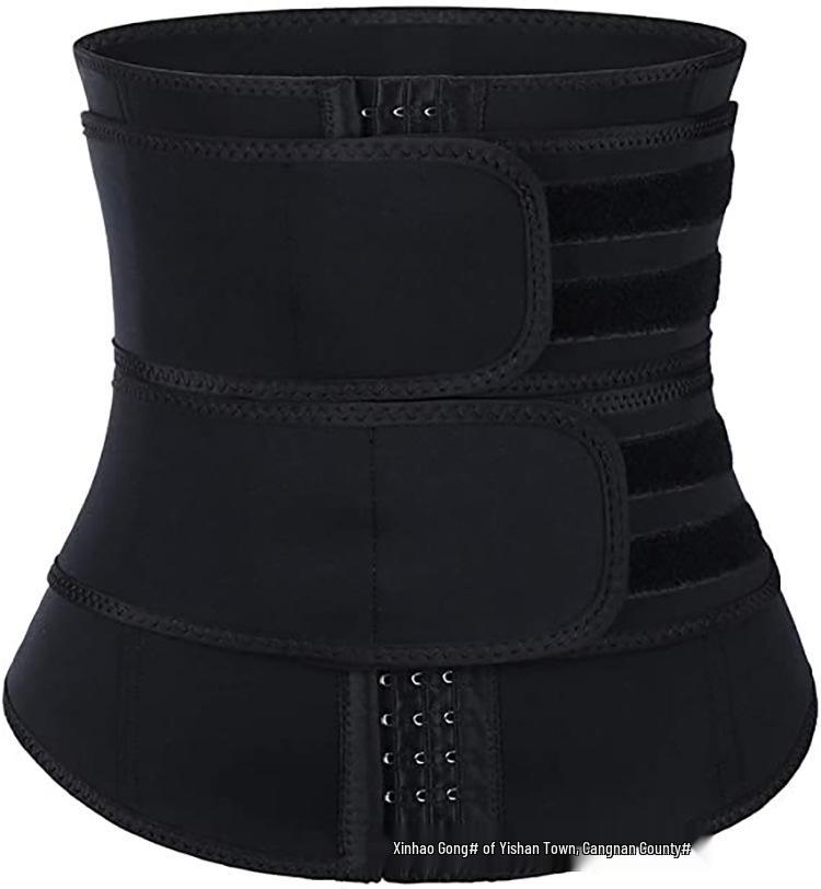 Adjustable Waist Cincher: Three-Row Buckle Tummy Control Belt with Back Support