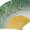 [Stylish Kimono Iroha] Men's Fan, White Bamboo Medium Carving, Scented, High-Eye Design