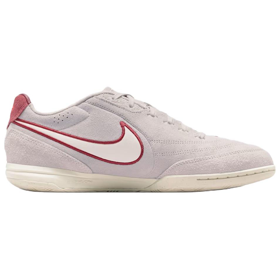 Nike Tiempo Streetgato IC Low Premium Moon Particle Team Red Unisex Sneakers Grey Chalk HV3493-216