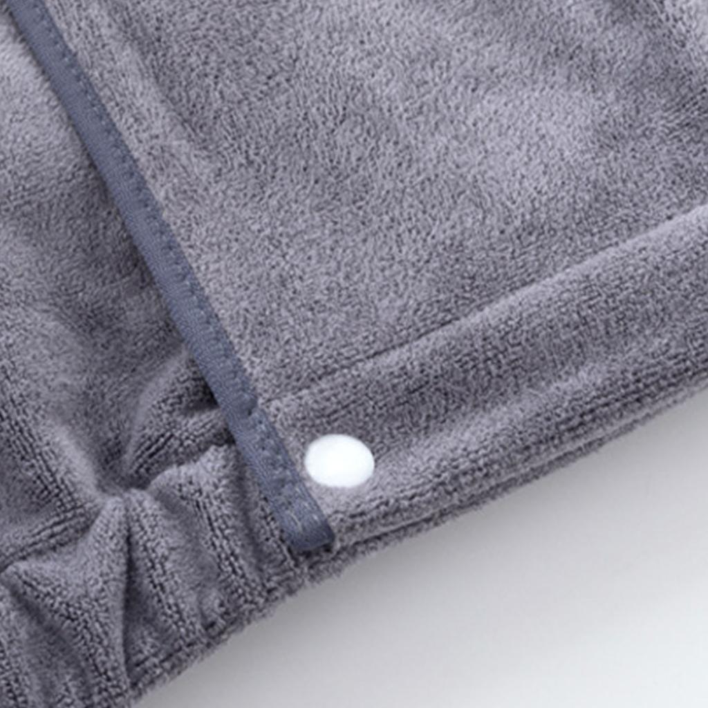 Bath Wrap Towel High Absorbency Soft Double Button Breathable Colorfast Adjustable Tightness for Gym Beach Pool