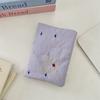Women Men Embroidered Star Passport Covers Holder Multi-Function ID Bank Card Wallet Case Travel Accessories