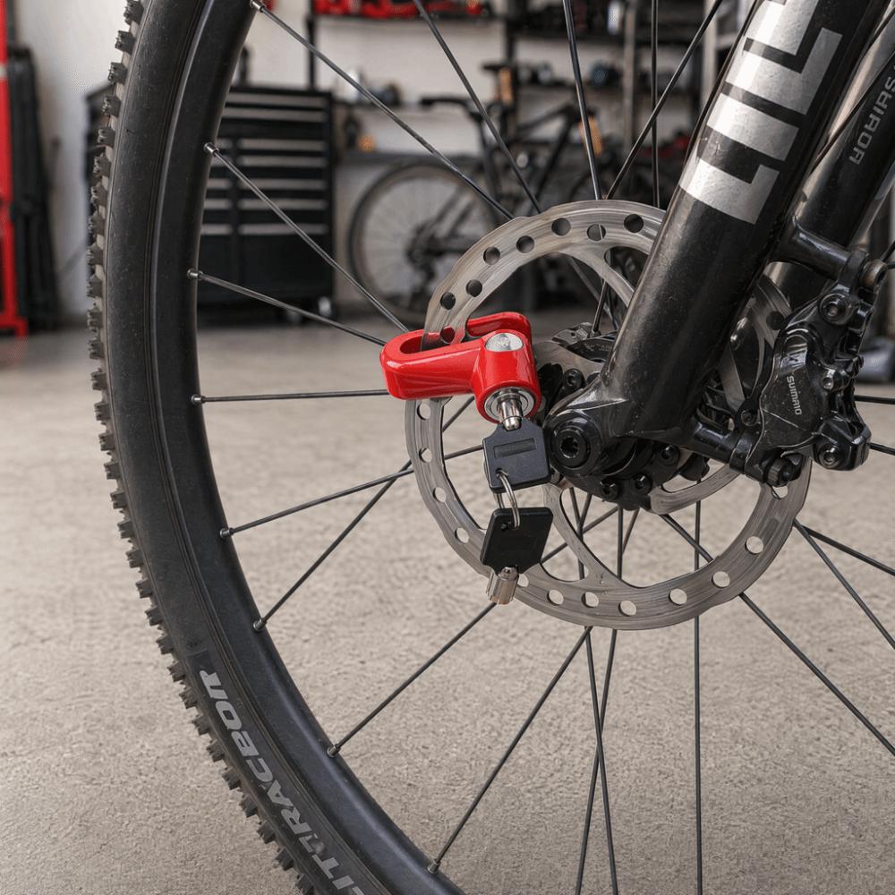 Key Lock Bike Lock Mini Size Anti Theft Lock Portable Motorcycle Disc Lock  Electric Scooter