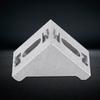 10pcs 2 Hole Aluminum Corner Bracket Durable Right Angle Bracket  For Standard 8mm Slot