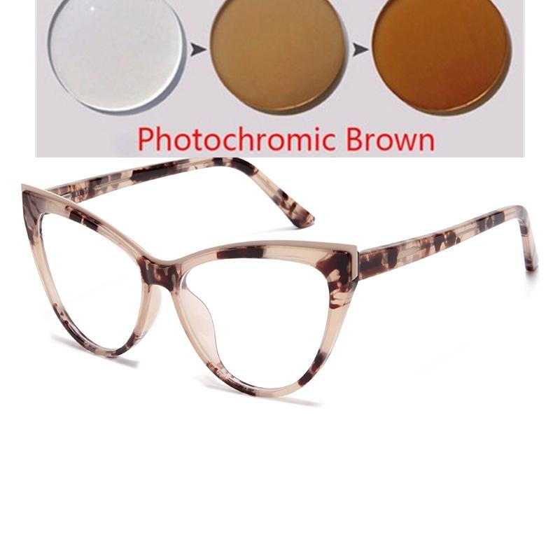 Spring Hinge Women Cat Eye Prescription Glasses For The Nearsighted Anti Blue Rays Myopia Spectacles Power 0 -0.5 -0.75 To -6.0