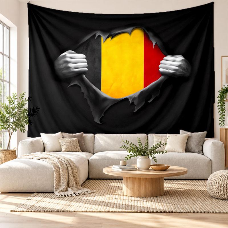 Deutschland Nationalmannschaft Wandteppich, Weicher Stoff Wandbehang, Dekorative Kulisse Für Schlafzimmer Heimwandkunst