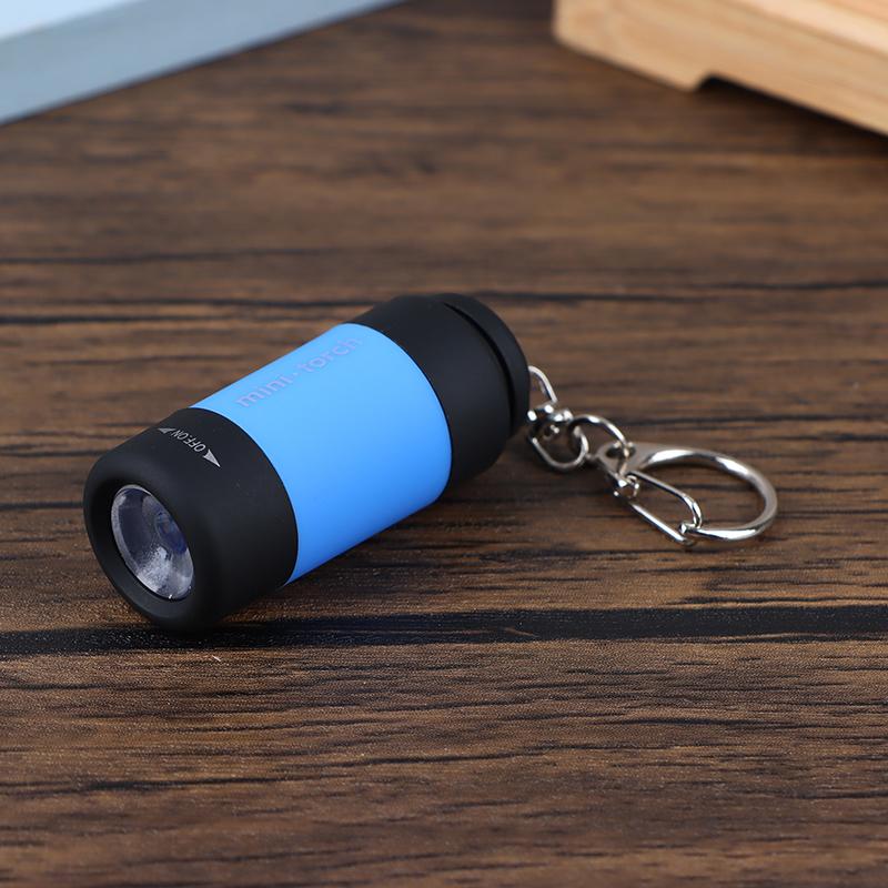 Travel Outdoor Portable Children'S Flashlight Small Keychain Light Usb Charging Flashlight Strong Led