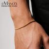 EManco Schmuck Herrenarmband Anlaufgeschützt 18 Karat Gold PVD-beschichteter Edelstahl Herren Gliederkette Armband Verstellbar