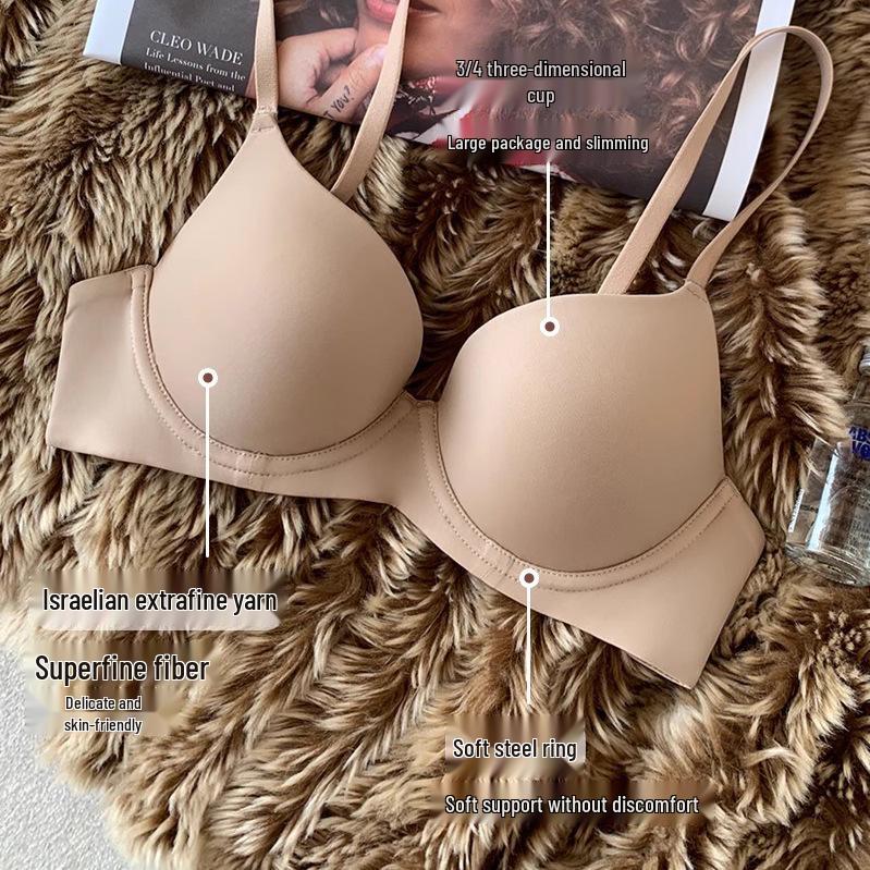 Popular Seamless Girl's Push-Up Shaping Bra - Soft, Thin, Anti-Sagging, and Underwired.