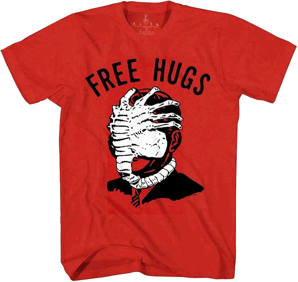 ALIEN FREE HUGS TSHIRT Face Hugger Horror Movie Unisex Tee Unisex T-Shirt S
