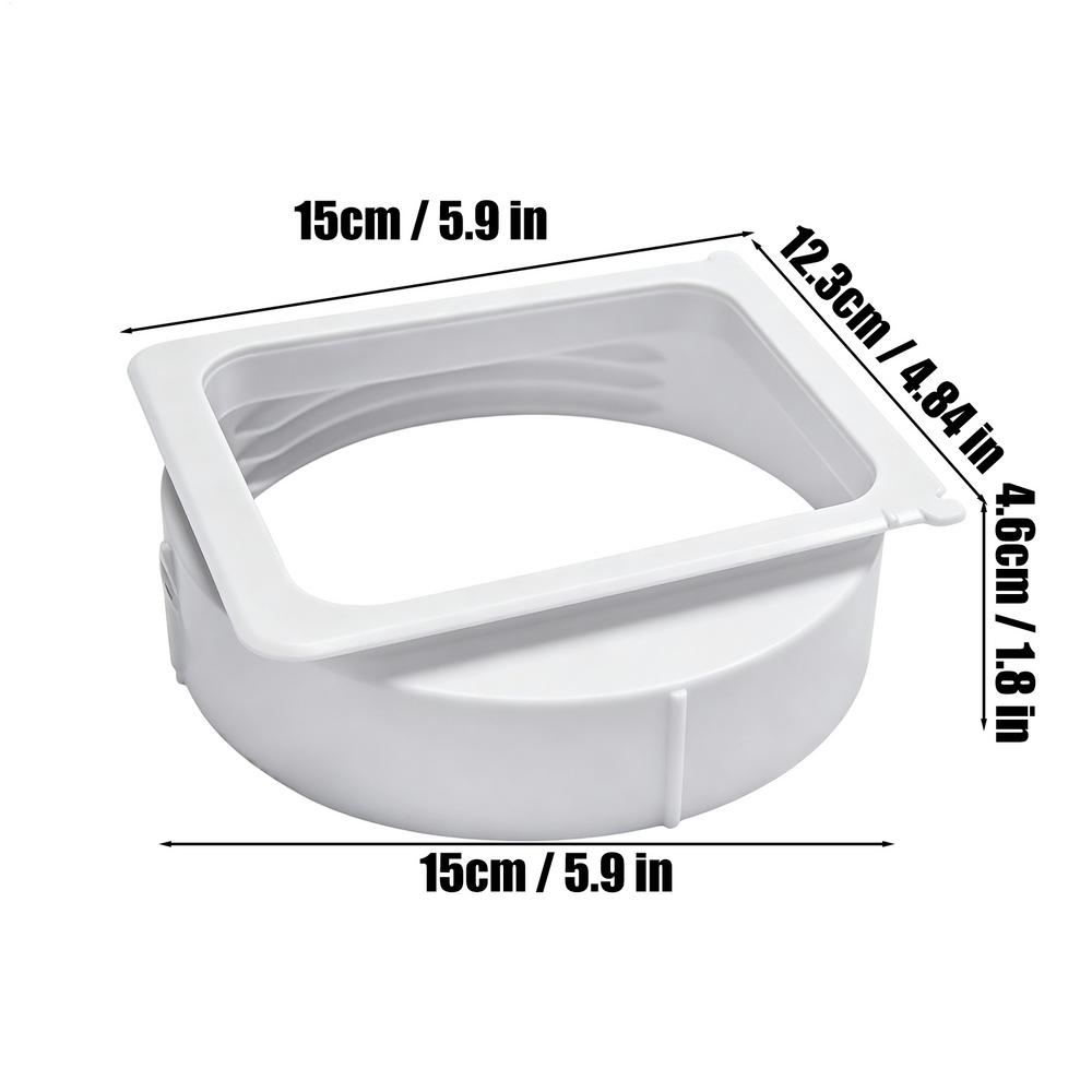 Ac Hose Connector 15cm Air Conditioner Adapter Portable Air Conditioner Hose Connector for Home Indoor Kitchen Window Unit Room