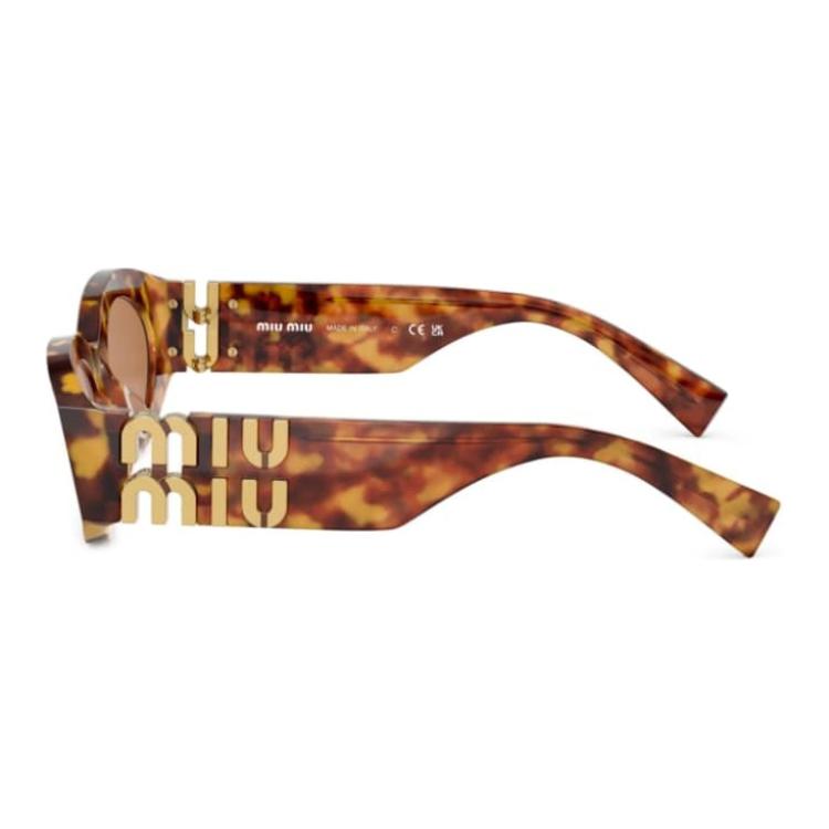 Miu Miu Side Letter Decoration Irregular Shape Sunglasses Women sunglasses MU11WS4BW2Z1