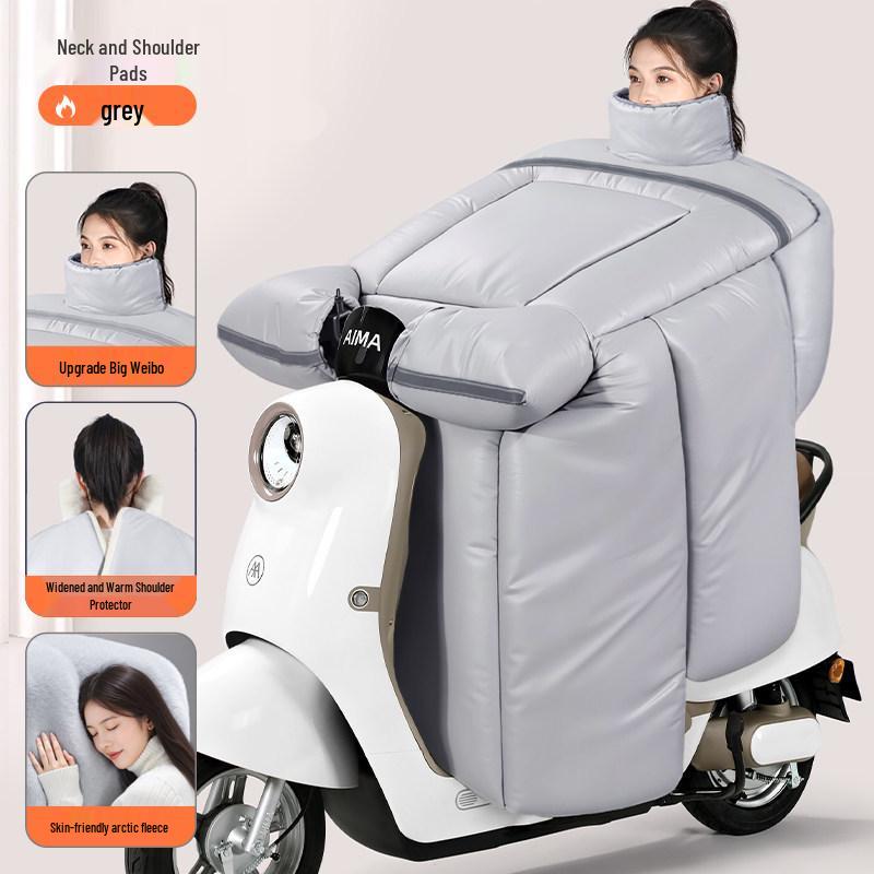 Winter Windproof & Waterproof Electric Car/Motorcycle Quilt - Fleece Lined