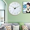 12 Inch 30cm Luminous Plastic Silent Wall Clock Creative Bedroom Living Room Simple Luminous Quartz Clock