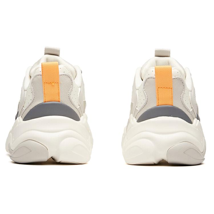 Anta Grand Slam Cushioning, Wear Resistant Low top Chunky Sneakers Men's Ivory White 112018882-10
