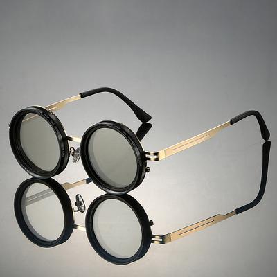 Adjustable Tint Sunglasses with Built-in ND Filter Men Fashion Vintage Design Shades Women Anti-UV Sun Glasses