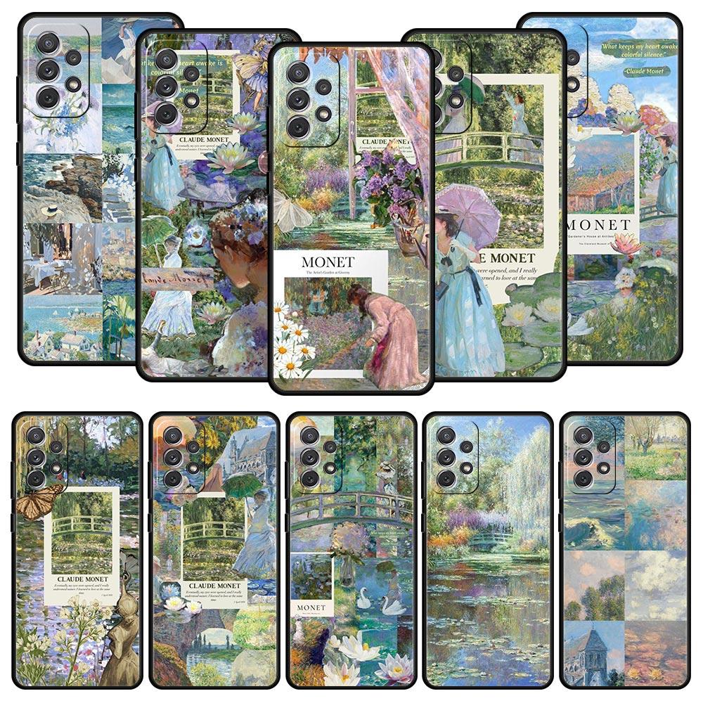 Claude Monet Art Phone Case for Samsung A51 A71 A21S A12 A11 A15 A25 A31 A41 A52 A32 A23 A33 A53 A73 A03S A05S A13 5G A72 Cover