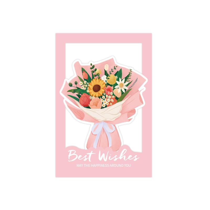 Father's Day 3D Flower Greeting Card for Birthday or Teacher's Day