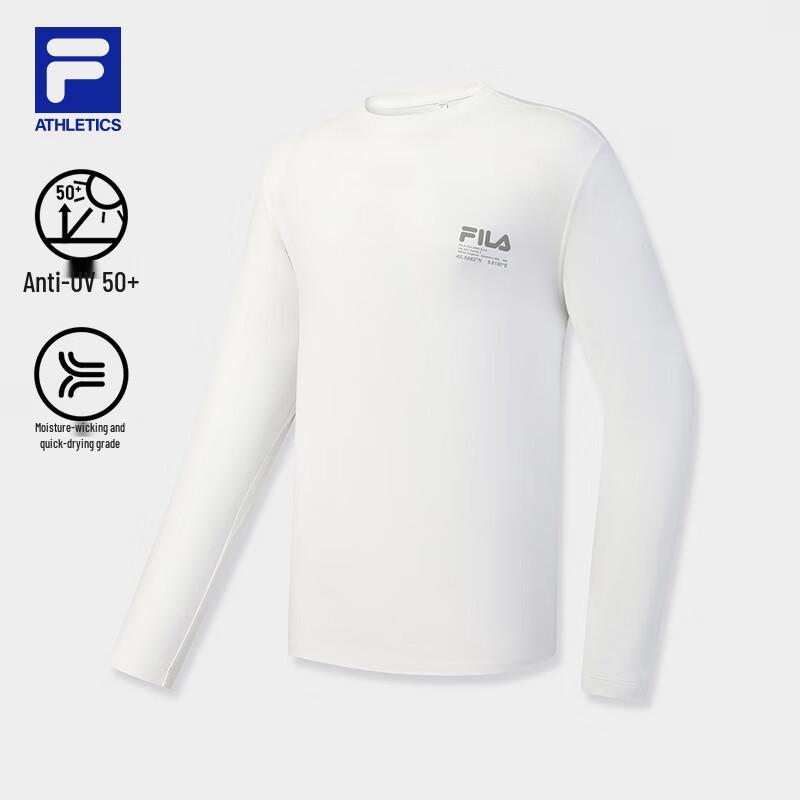 FILA Unisex Round Neck Moisture-Wicking Long Sleeve T-Shirt