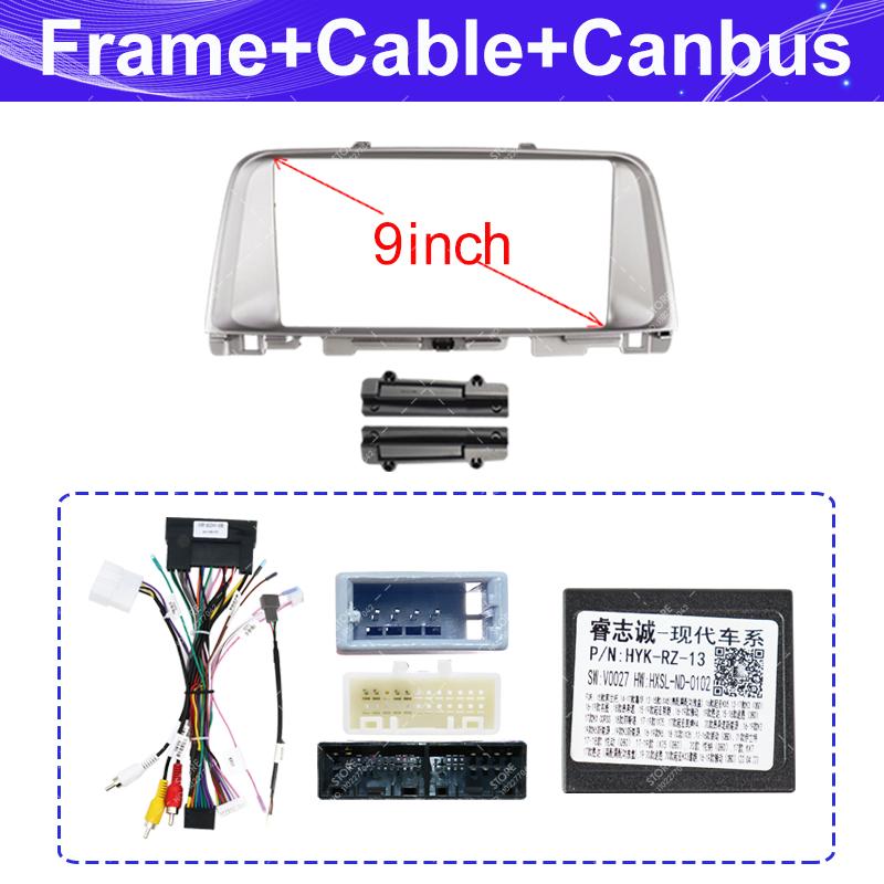 9/10 Inch Car Radio Stereo Android GPS Multimedia Radio Fascia Panel Dashboard Frame Kit For Kia K5/Optima 2016-2019.