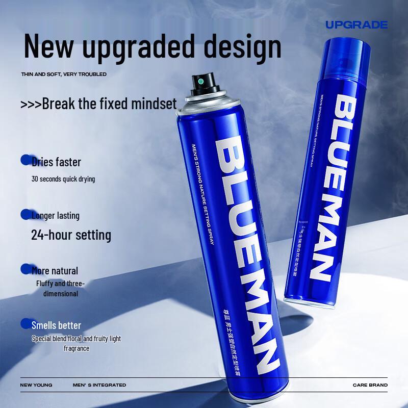 BLUE MAN Men's Strong Hold Hair Styling Spray