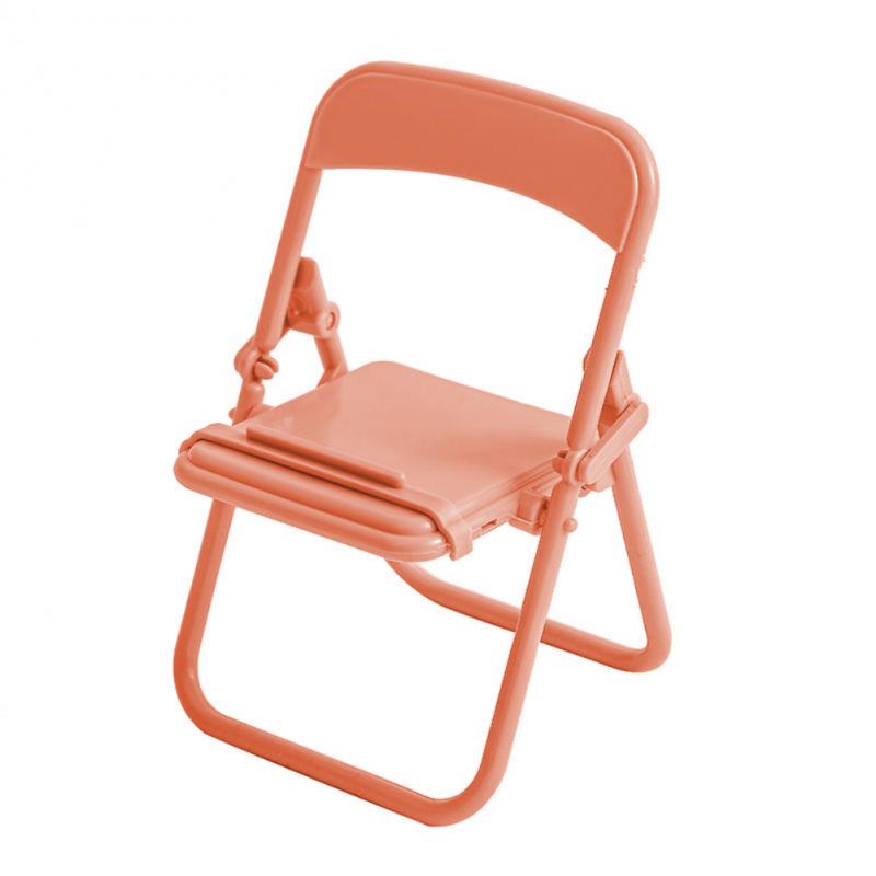 Cute Sweet Creative Desktop Plastic Mini Chair Stand Can Be Used As Decorative Ornaments Foldable Lazy Drama Mobile Phone Holder