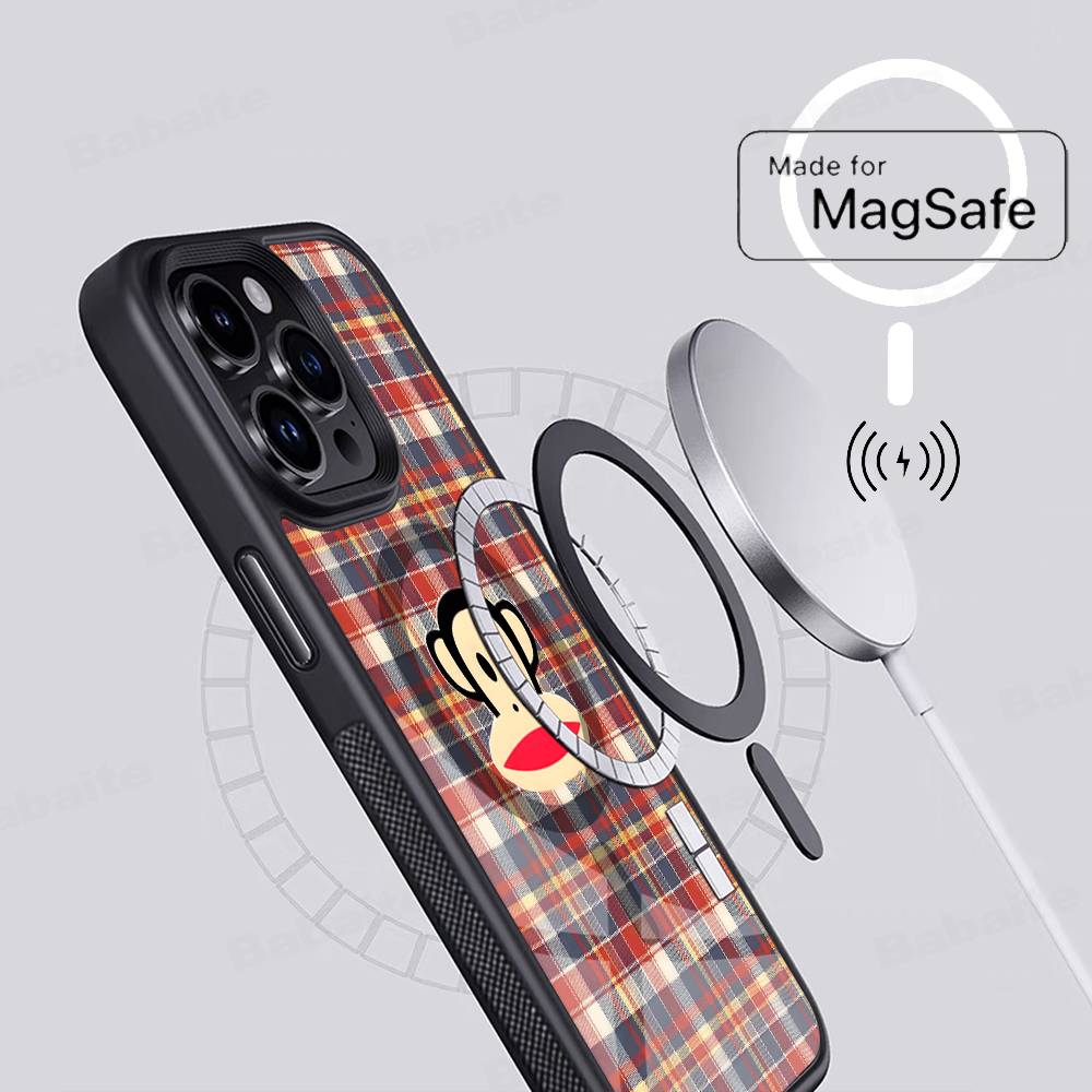Famous Luxurious P-paul F-frank Phone Case Magnetic Case For IPhone 16 14 13 15 Pro Max Plus For Magsafe Wireless Charge Cover
