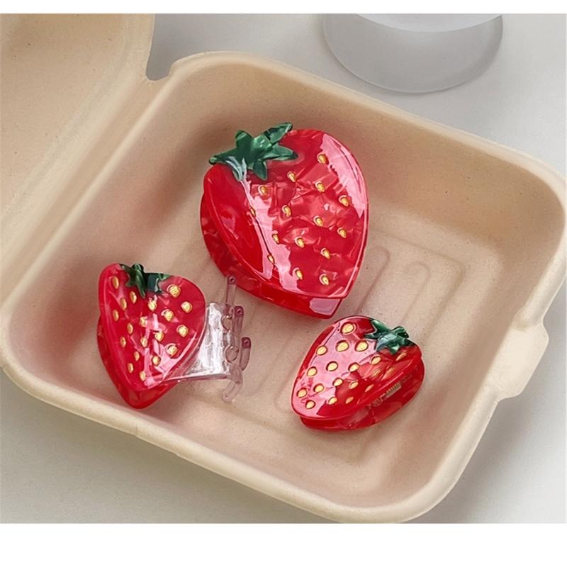 Unique Fruit Theme Large Hair Claw Clip Ponytail Claw Hair Holder Barrettes Hair Adornment Hair Ornaments