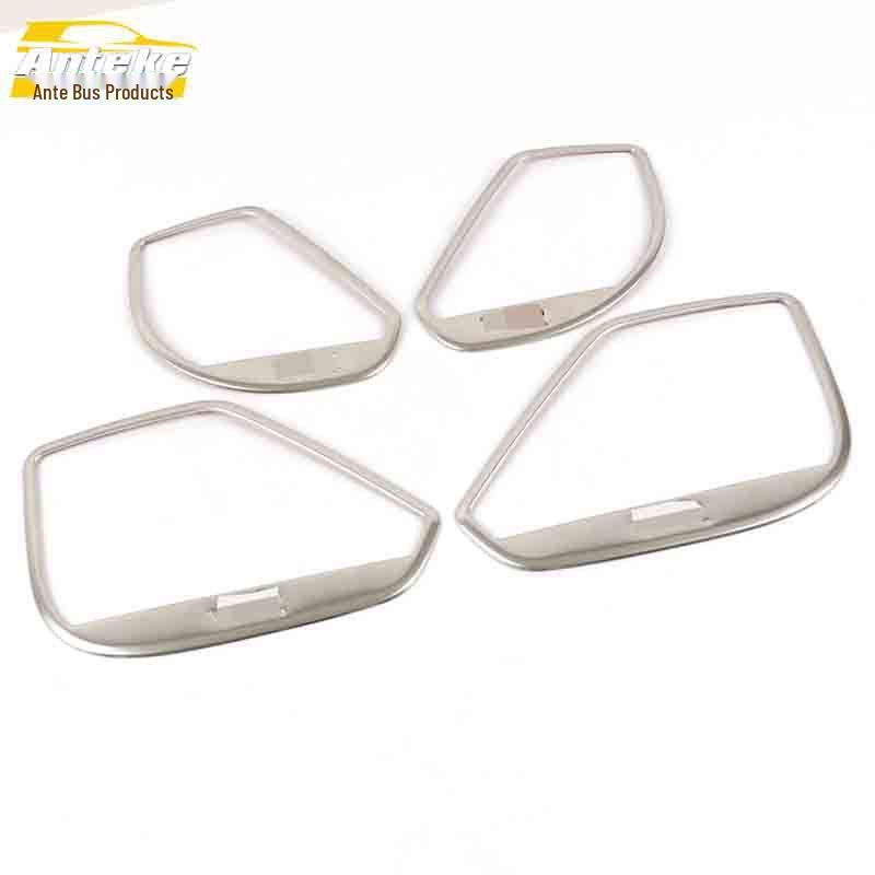 CS15 Car Door Speaker Cover: Stainless Steel Decorative Frame with Bright Ring