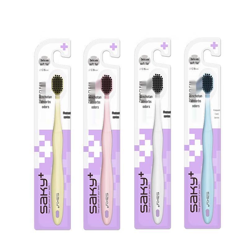 Shuke Wide Head Dense Charcoal Toothbrush
