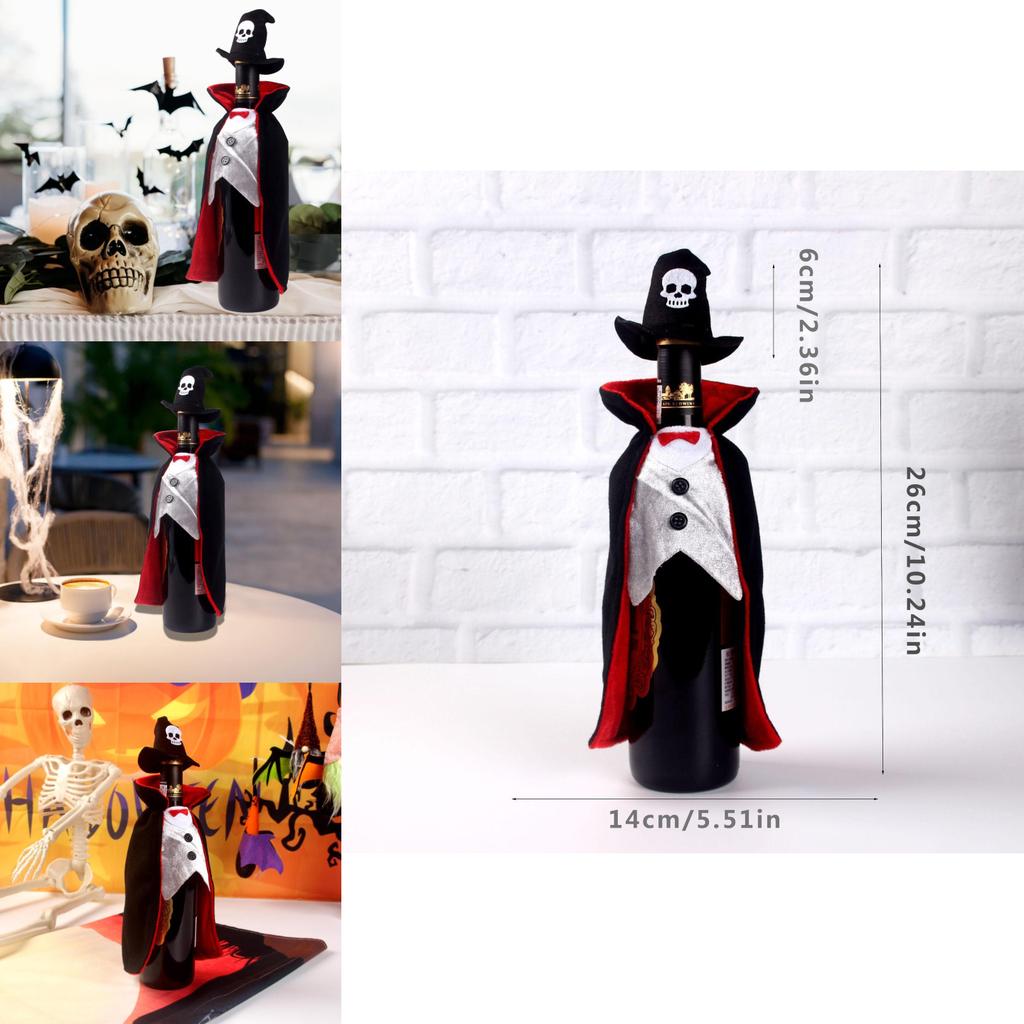 Vampire Themed Wine Bottle Cover For Halloween Party Decor And Gifts