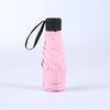 Girls Pocket Flat Mini Umbrella Portable 5 Folding Umbrella Rain Women Black Coating Parasol Travel Sun UV Umbrellas Sombrilla