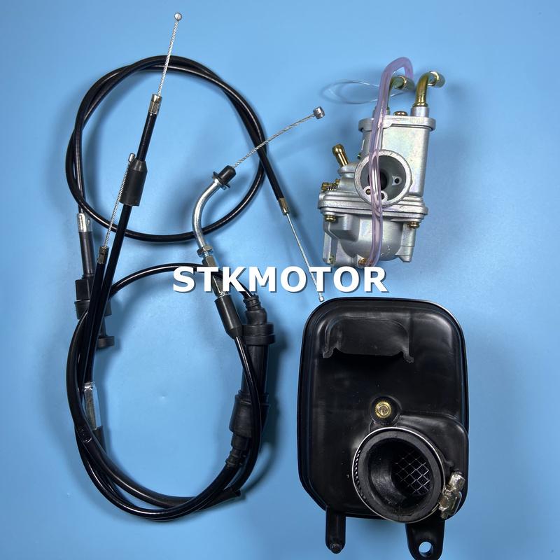 50CC Carburetor Carby With Air Filter Throttle Cable Choke Cable for Yamaha PeeWee PW50 PW 50 PY50 YZinger 50 YZINGER BIKE